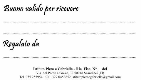 Buono regalo retro