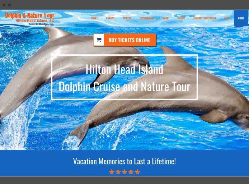 Touring Industry Website - Home Page Example