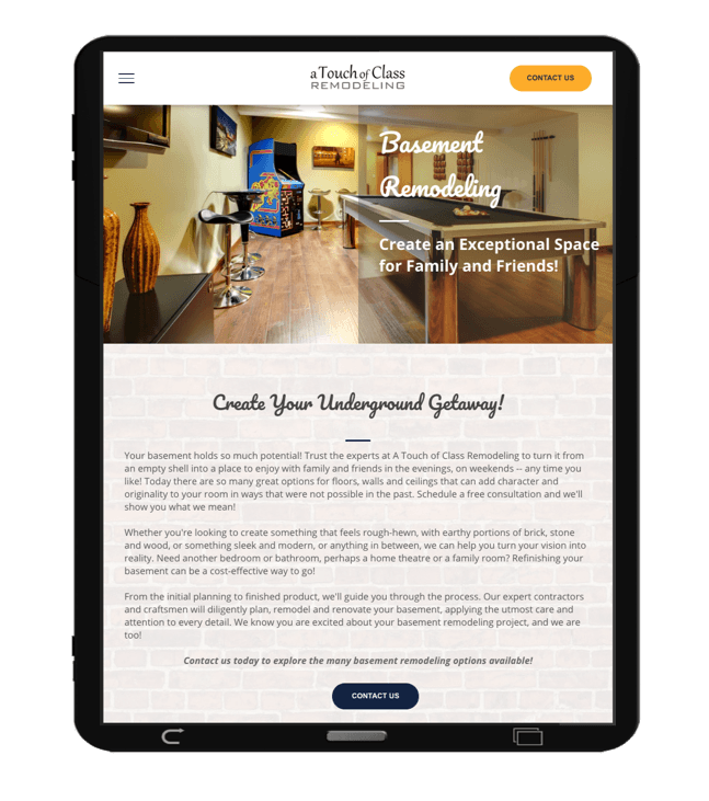 Mobile Optimized Websites Featuring Exceptional Graphics and Photography