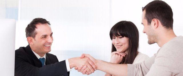 couple handshaking