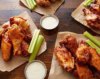 Buffalo Wings — Chicken Wings on Wooden Table in Pittsburgh & McMurray, PA Buffalo Wings — Chicken Wings on Wooden Table in Pittsburgh & McMurray, PA
