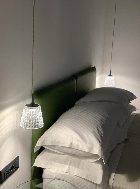 Bed with cushions