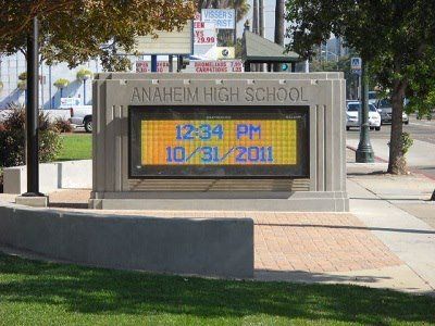 anaheim high school sign - sign shop in  Azusa, CA