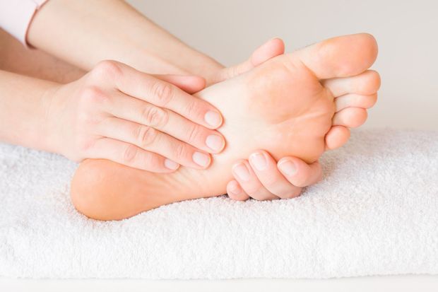 Podiatry — Person Touching His Foot in Ladson, SC Podiatry — Person Touching His Foot in Ladson, SC
