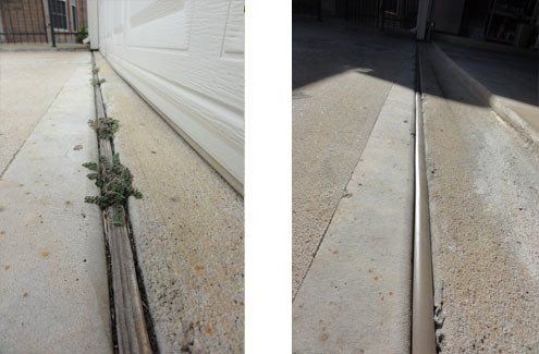 Gap Amour used on concrete to fill gap