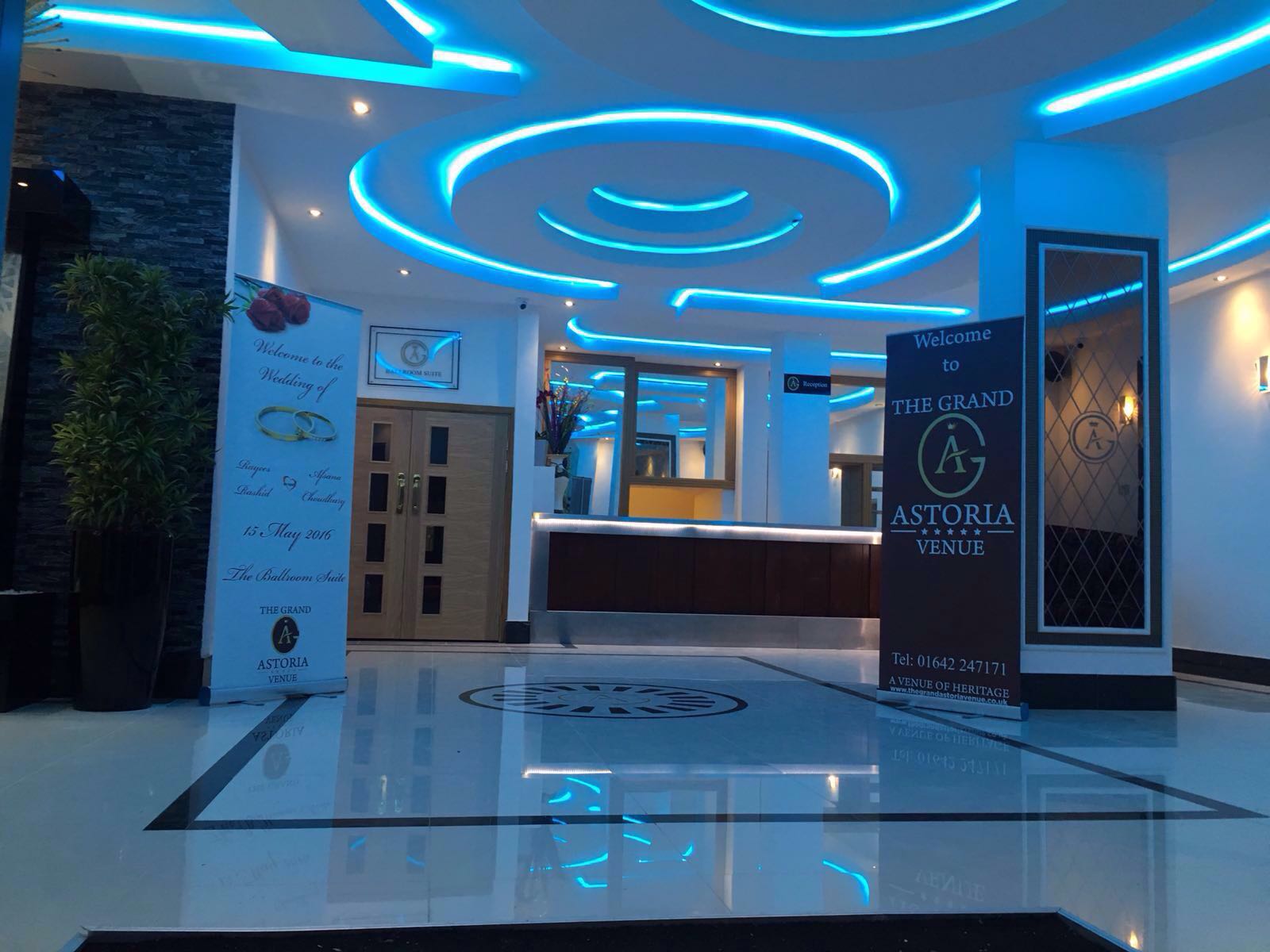 stylish blue ceiling design