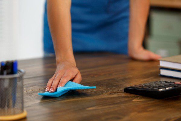 Janitors — Wiping Table in Edina, MN