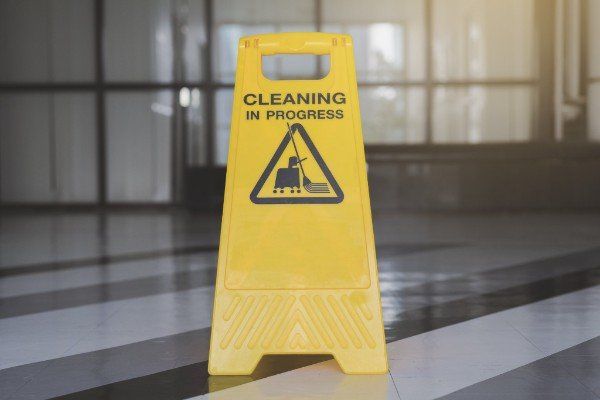 Janitorial Services — Wet Floor Sign in Edina, MN