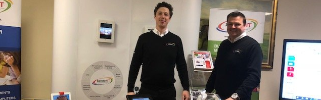 Jack Crosby and Richard Sheppard of Soltech IT at Scomis Live 19