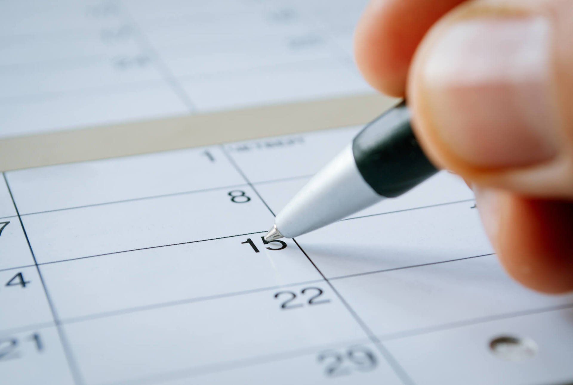 scheduling meeting on calender