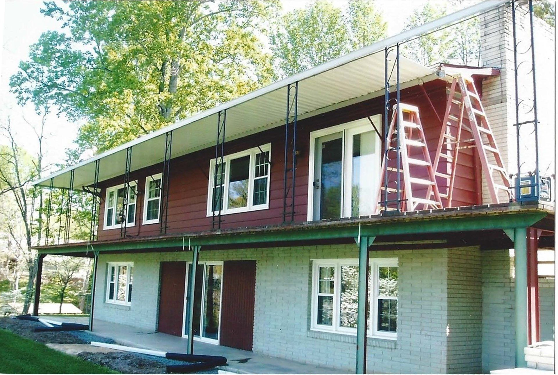 Red Two Story House — Rocky Mount, VA — Lozeau Construction Inc