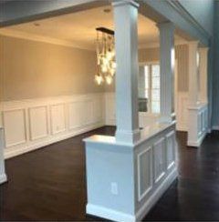 Interior Columns — Rocky Mount, VA — Lozeau Construction Inc