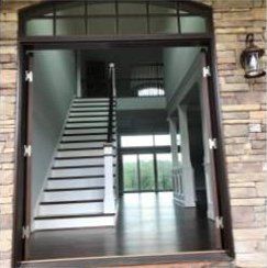 Modern Staircase With Stair Railing — Rocky Mount, VA — Lozeau Construction Inc