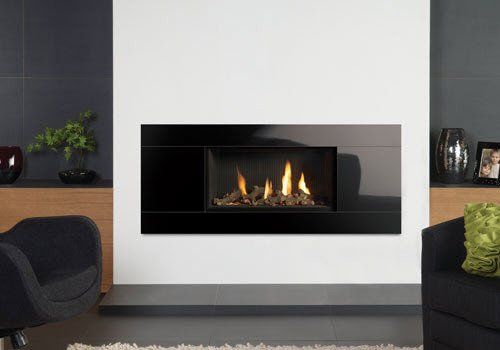 Studio 1 Glass (Glass) Studio 1 Glass Contemporary Fire Surround