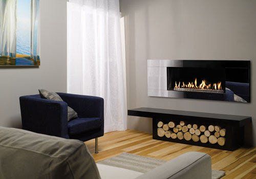 Studio 2 Glass (Gas) Studio 2 Glass Gas Contemporary Fire Surround