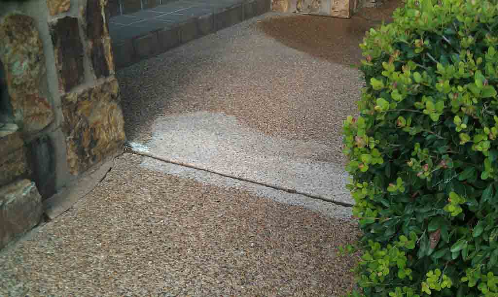 damaged walkway