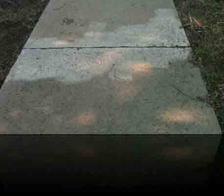 damaged walkway