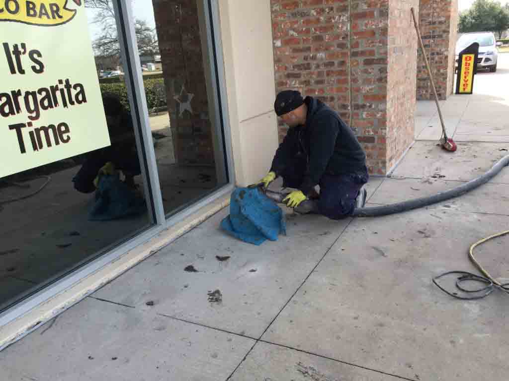 repairing concrete