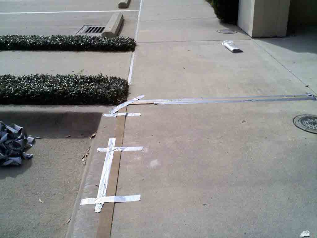 repairing walkway