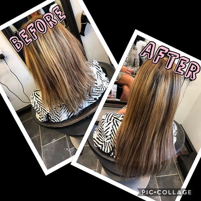 hair cut before and after