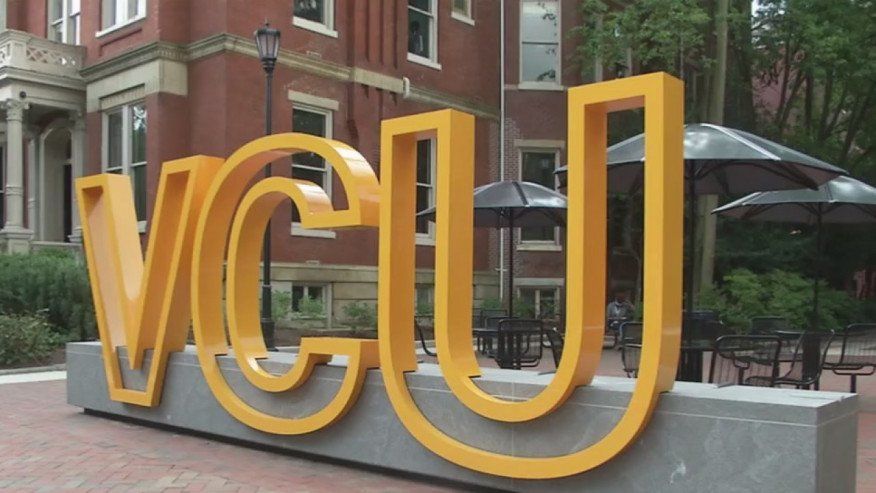 VCU sign in front of Chesterfield
