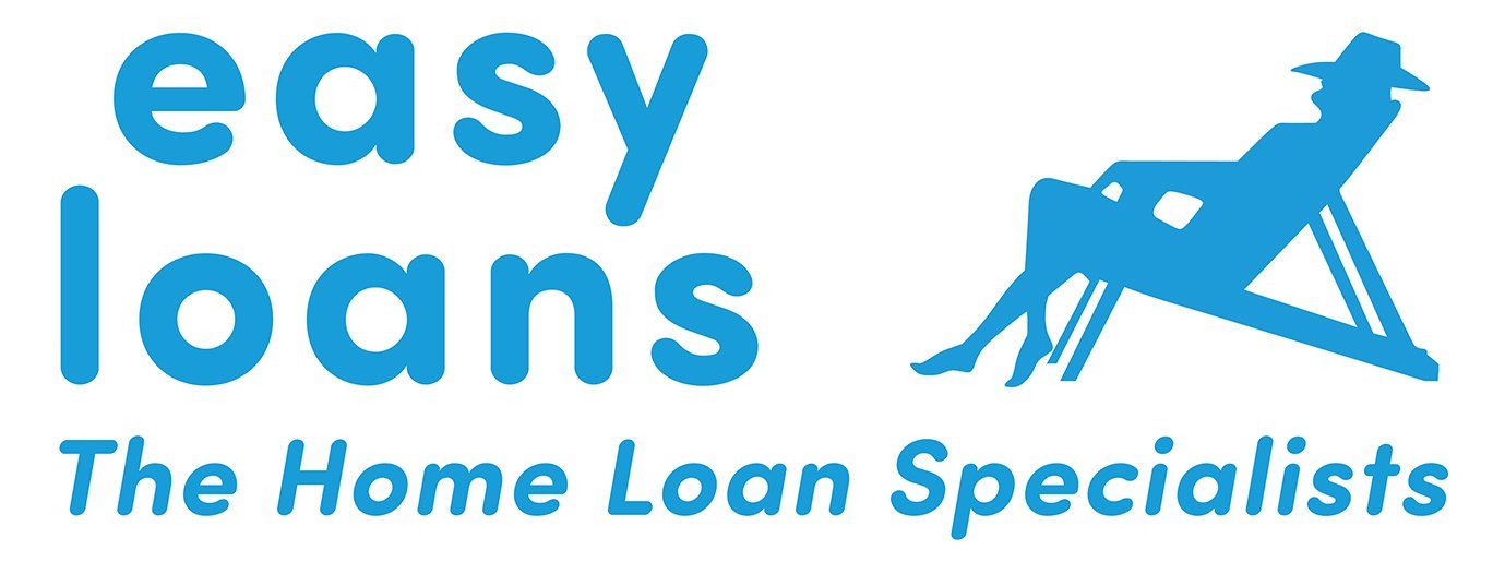 A logo for easy loans the home loan specialists