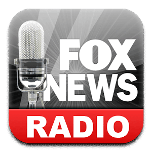 Fox News Radio app icon: a microphone in front of the words 