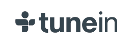 TuneIn logo: a dark teal icon combined with 