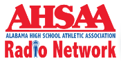 Red AHSAA logo with 