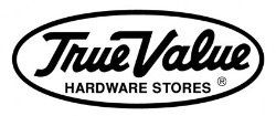True Value Hardware Stores logo in black and white