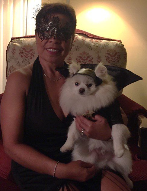 dog in dracula costome