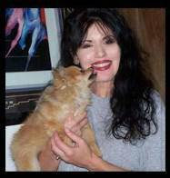 Owner with rescue Pomeranian