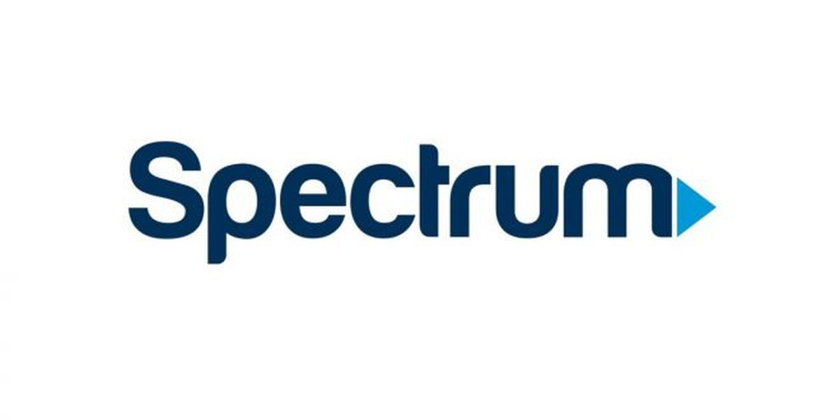 The spectrum logo is blue and white on a white background.
