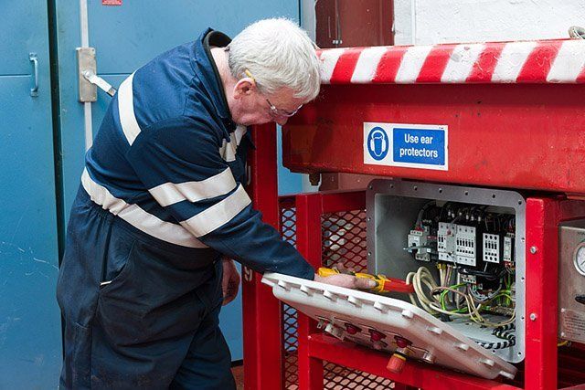 Electrical engineer on site