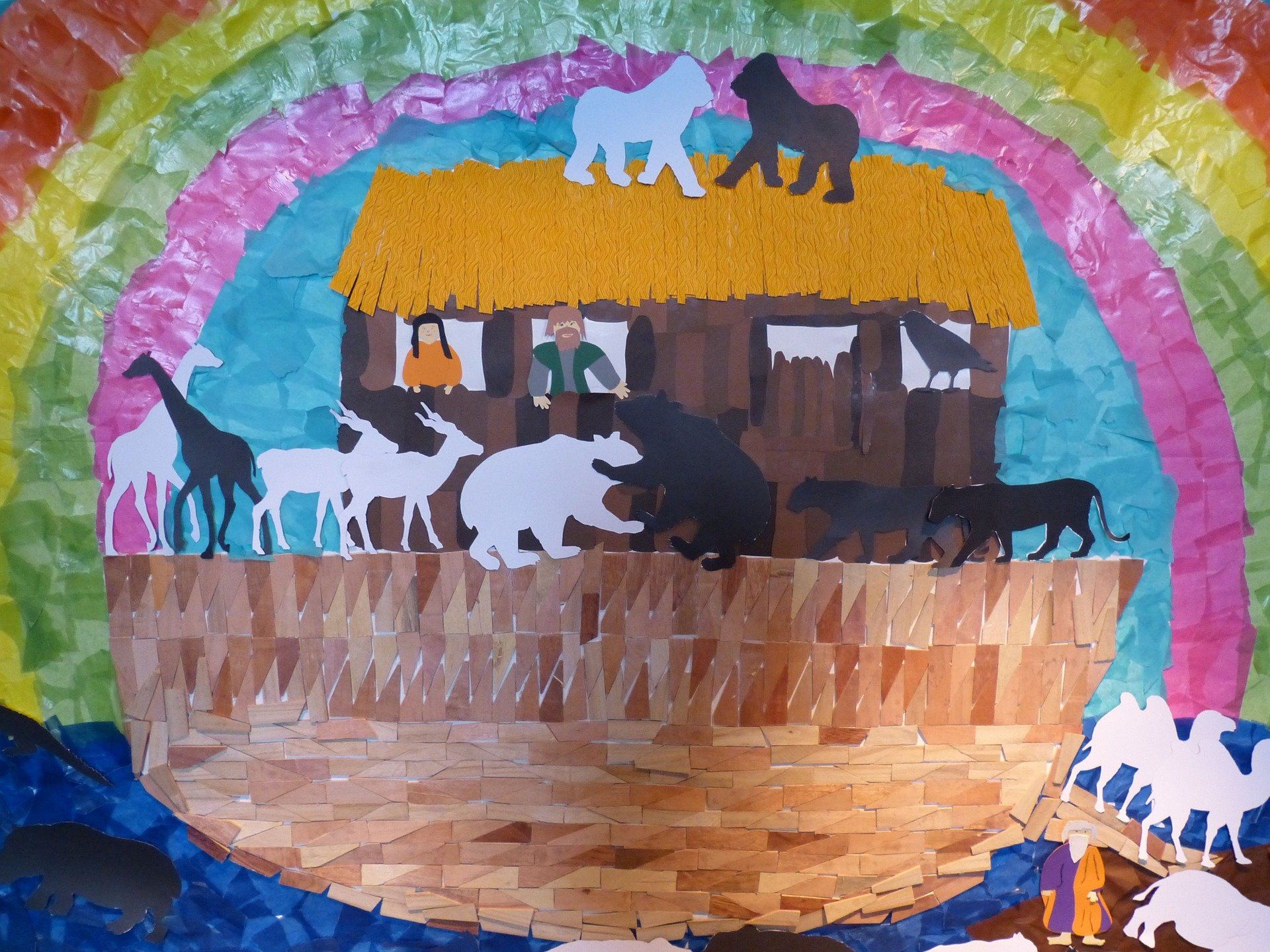 Moira Methodist Church Sunday School Children's Drawing of Noah's Ark