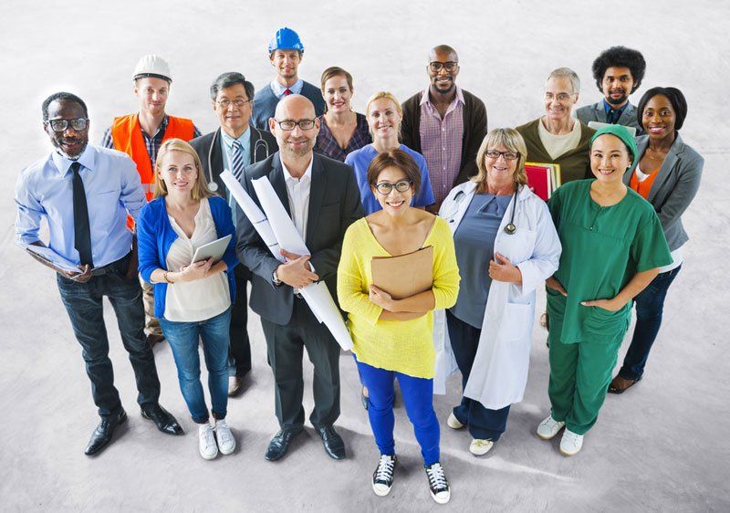 people from multiple sectors