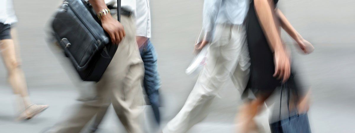 people walking fast 3