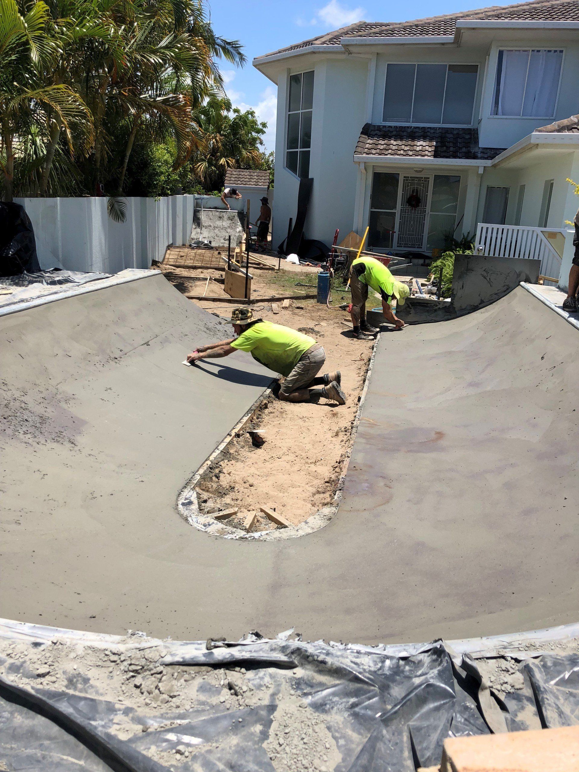 Request a quote retaining wall by pool