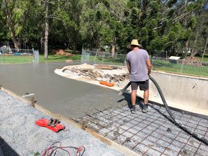 Footings and Slabs A concrete retaining wall project on the Gold Coast