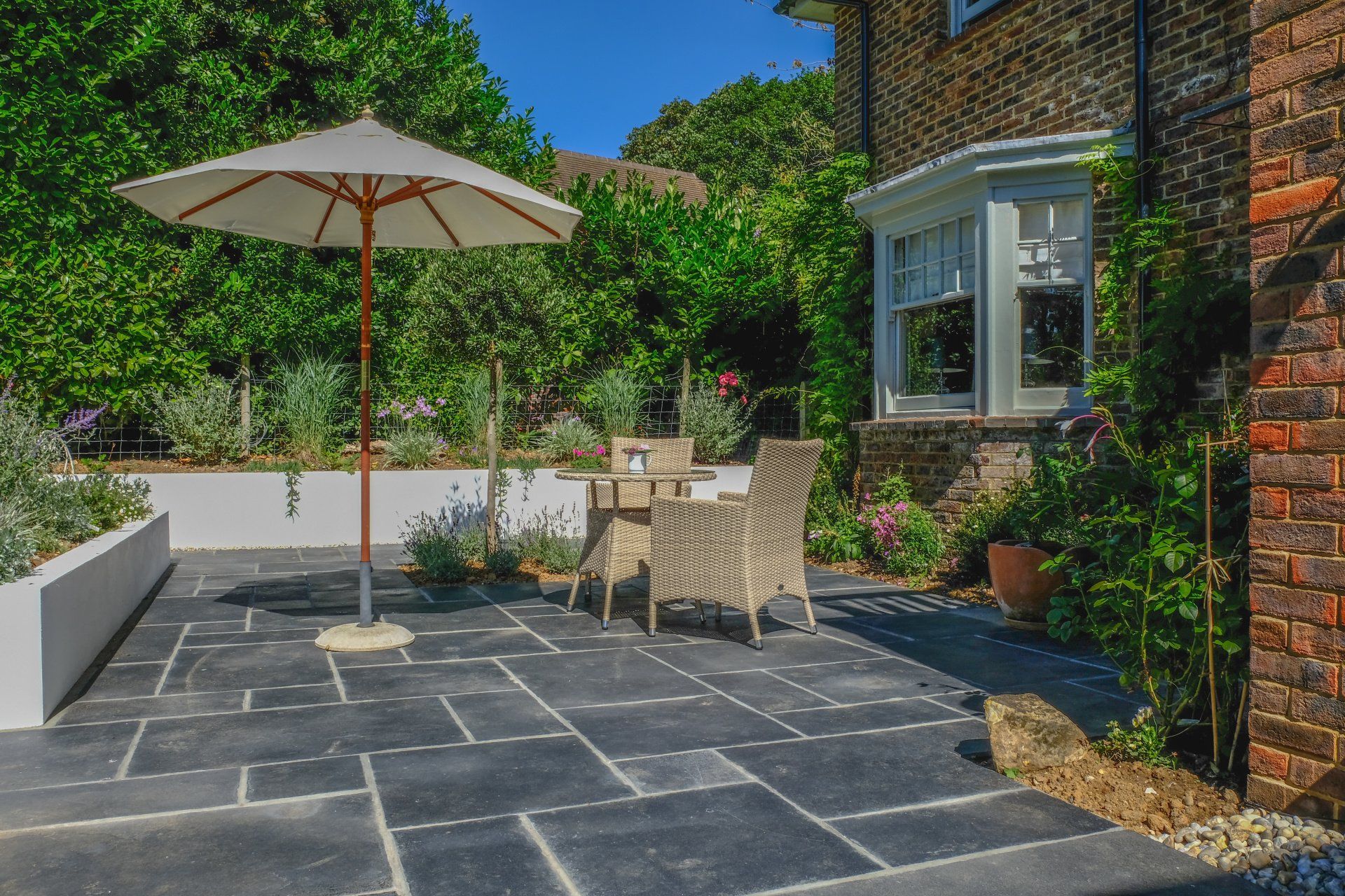 Patio builders in Andover by RJ Back Building Services