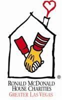 Ronald McDonald House Charities logo: two cartoon hands holding within a house frame; red heart smoke.