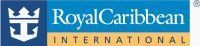 Royal Caribbean International logo: white anchor and crown symbol, blue background, white text.