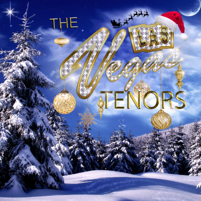 Christmas album cover: snow-covered forest, 