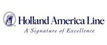 Holland America Line logo: A ship inside a circle, with the company name and tagline 