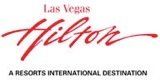 Logo for Las Vegas Hilton: Red cursive 