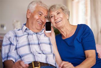 Couple who have assistive device enjoying their life Couple who have assistive device enjoying their life