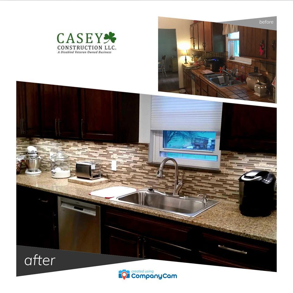 Kitchen Sink Before And After — Ravenswood, WV — Casey Construction Kitchen Sink Before And After — Ravenswood, WV — Casey Construction