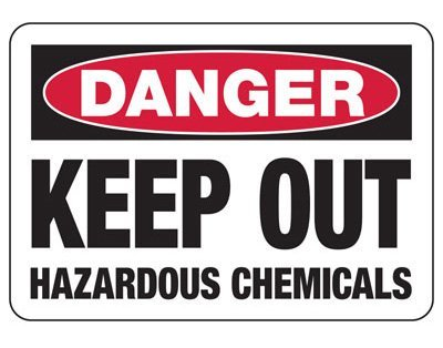 OSHA Signs at Texas Road & Sign Supply Danger Hazardous Materials sign at Texas Road & Sign Supply