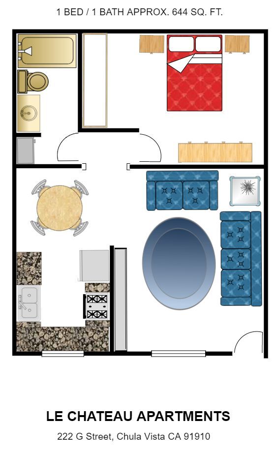 le chateau floor plan