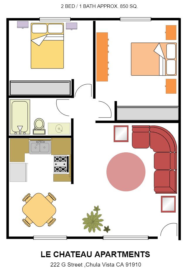 le chateau floor plan
